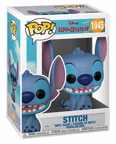Figurine Funko Pop! N°1045 | Lilo Et Stitch | Stitch Assis Et Souriant thumb 1